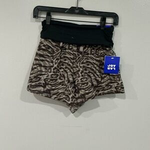 NWT JoyLab Women's Black and Brown Athletic Shorts